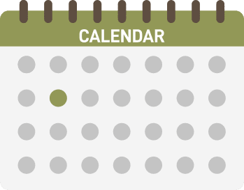 calendar with one date marked